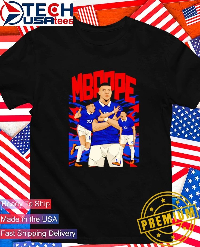 Kylian Mbappe No. 10 France FC art shirt Unisex T-shirt, Sweatshirt, Hoodie, Long Sleeve Tee - T-Shirt, Sweatshirt, Hoodie