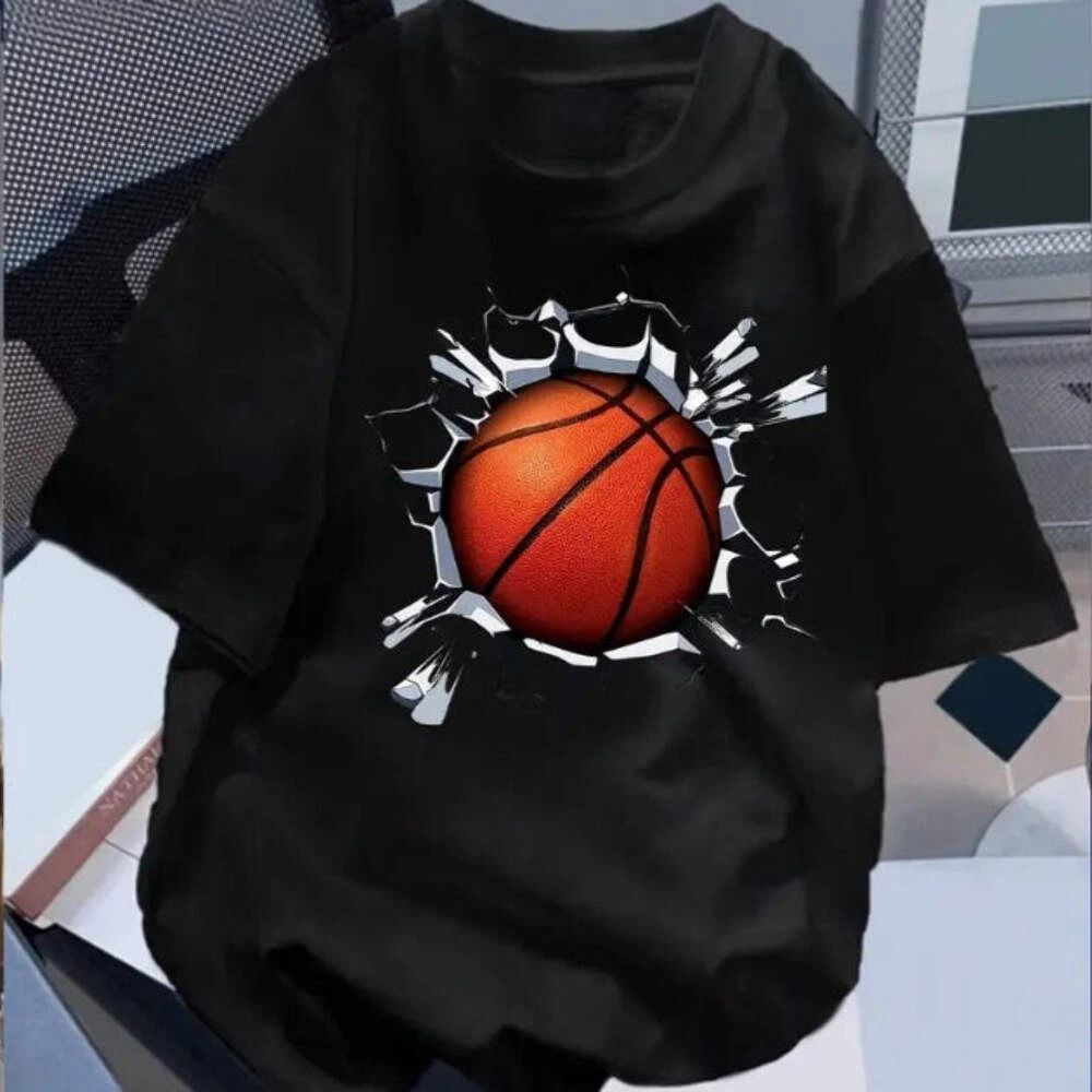 Men's Street 3D Printed Loose T-shirt Football Style Hip Hop Unisex T-shirt, Sweatshirt, Hoodie, Long Sleeve Tee - T-Shirt, Sweatshirt, Hoodie