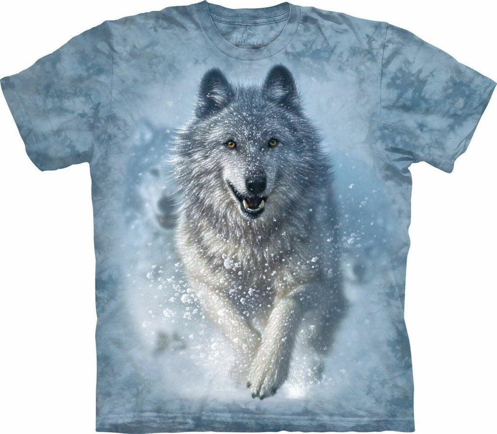 Snow Plow Wolf Wolves Gray Animal The Mountain Blue Cotton Adult T-Shirt S-3X Unisex T-shirt, Sweatshirt, Hoodie, Long Sleeve Tee - T-Shirt, Sweatshirt, Hoodie
