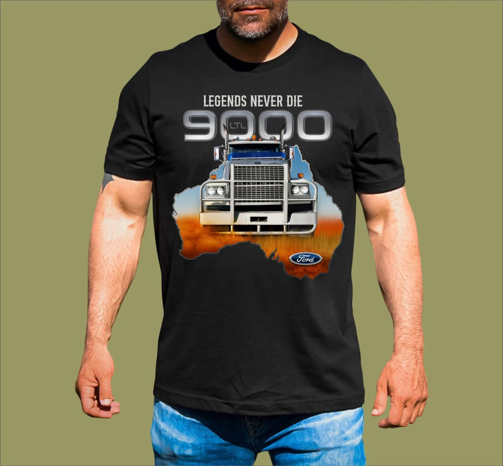 FORD LTL 9000 TRUCK LEGENDS NEVER DIE T-SHIRT Unisex T-shirt, Sweatshirt, Hoodie, Long Sleeve Tee - T-Shirt, Sweatshirt, Hoodie