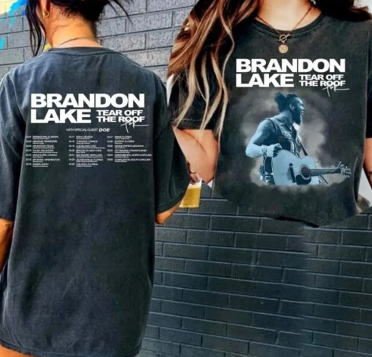 Brandon Lake Music Tour 2024 Graphic Tee Shirt, 2 sided t shirt Unisex T-shirt, Sweatshirt, Hoodie, Long Sleeve Tee - T-Shirt, Sweatshirt, Hoodie