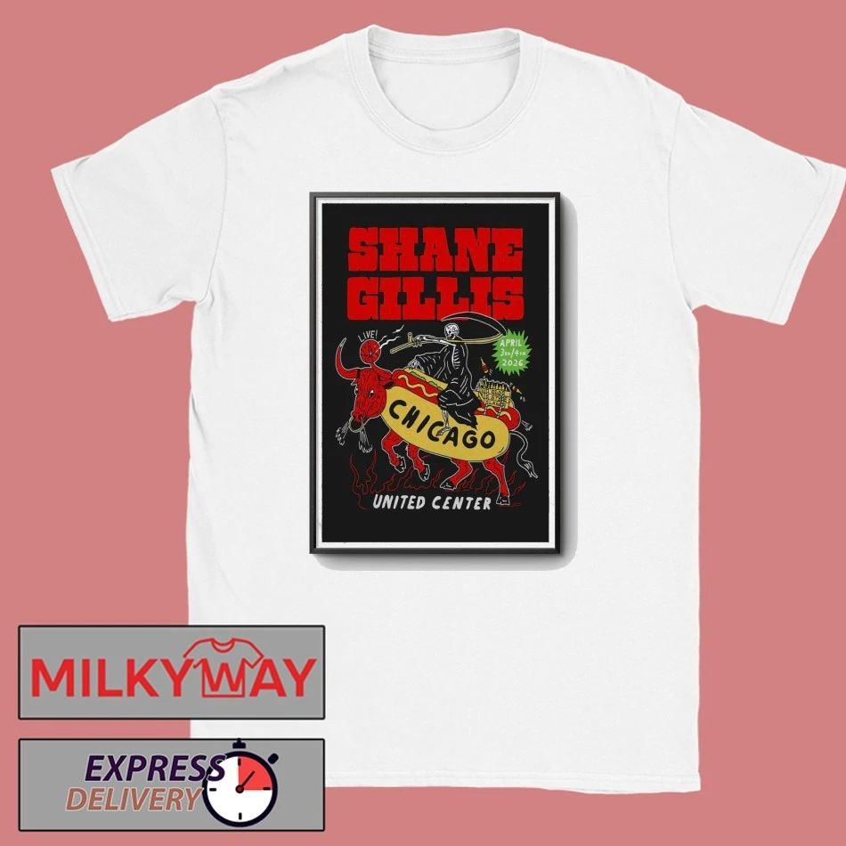 Shane Gillis Poster Apr 3-4 2026 Chicago United Center T-Shirt Unisex T-shirt, Sweatshirt, Hoodie, Long Sleeve Tee - T-Shirt, Sweatshirt, Hoodie