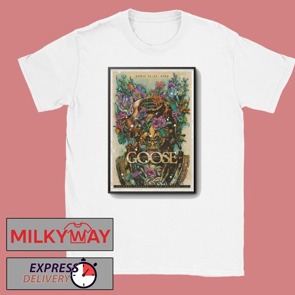 Goose New Orleans Spring 2026 Event Poster shirt Unisex T-shirt, Sweatshirt, Hoodie, Long Sleeve Tee - T-Shirt, Sweatshirt, Hoodie