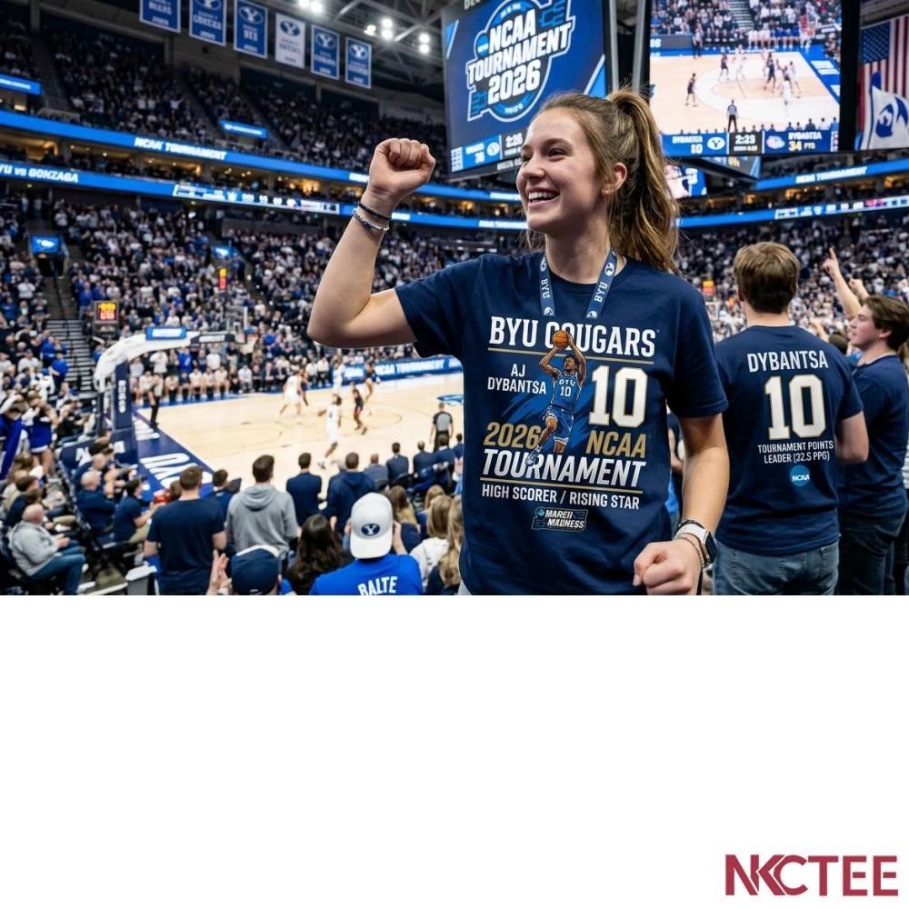 NKCtees 2026 NCAA Tournament High Scorers AJ Dybantsa (BYU) shirt Unisex T-shirt, Sweatshirt, Hoodie, Long Sleeve Tee - T-Shirt, Sweatshirt, Hoodie