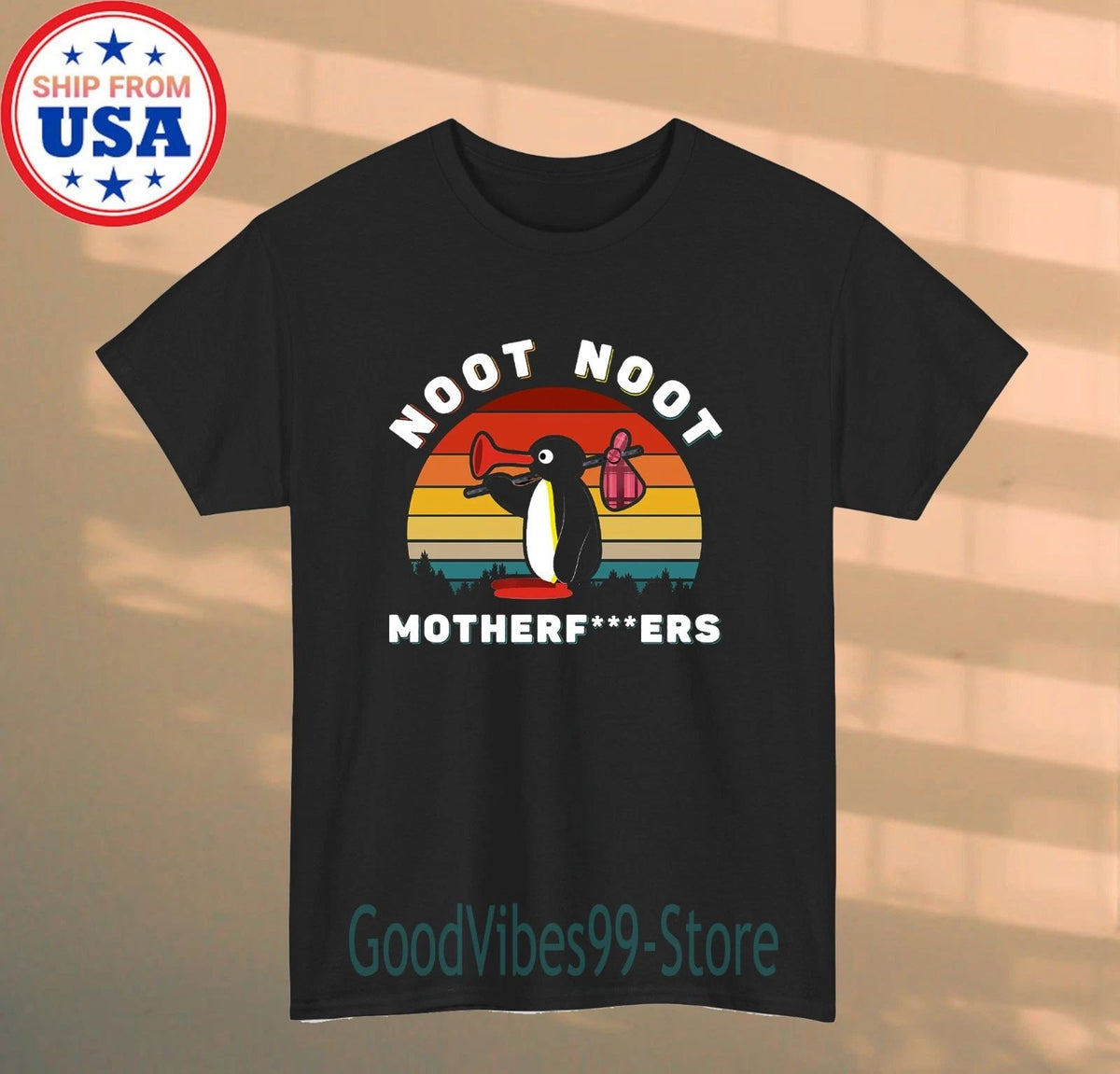 Penguin Noot Noot Men's Black Size S-5XL Unisex T-shirt, Sweatshirt, Hoodie, Long Sleeve Tee - T-Shirt, Sweatshirt, Hoodie