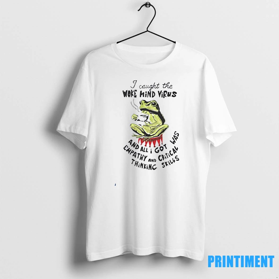 Frog I Caught The Woke Mind Virus Tshirts Sweater Unisex T-shirt, Sweatshirt, Hoodie, Long Sleeve Tee - T-Shirt, Sweatshirt, Hoodie
