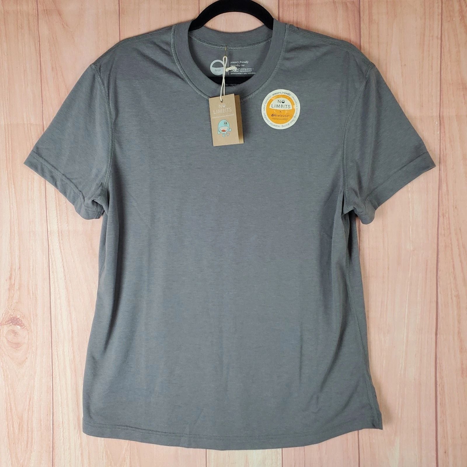 No Limbits Sensory Friendly T Shirt Mens Large Gray Logo Drirelease Freshguard Unisex T-shirt, Sweatshirt, Hoodie, Long Sleeve Tee - T-Shirt, Sweatshirt, Hoodie