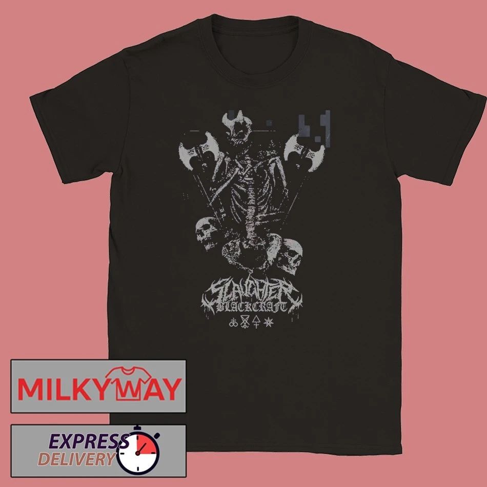 Slaughter To Prevail X Blackcraft Cult Los Angeles 2026 Pop Up Shop Merch Skeleton With Axe T-Shirt - T-Shirt, Sweatshirt, Hoodie