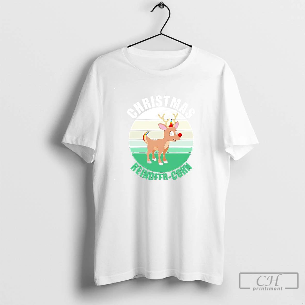 Classic Reindeer Corn Rainbow Nose Christmas T Shirts Unisex T-shirt, Sweatshirt, Hoodie, Long Sleeve Tee - T-Shirt, Sweatshirt, Hoodie