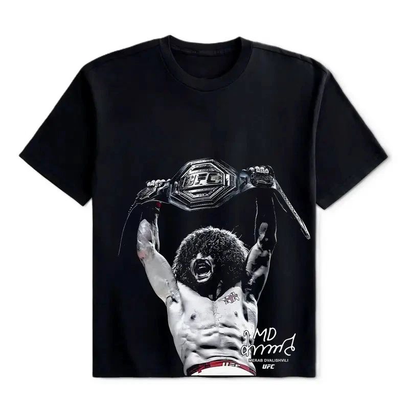 Merab Dvalishvili UFC Fighters Tee, UFC Fighters T Shirt, Graphic T-Shirt Unisex T-shirt, Sweatshirt, Hoodie, Long Sleeve Tee - T-Shirt, Sweatshirt, Hoodie