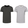 Urban Classics Allover Logo Tee Men Jersey T-Shirt Black White Round Neck - 5XL Unisex T-shirt, Sweatshirt, Hoodie, Long Sleeve Tee - T-Shirt, Sweatshirt, Hoodie
