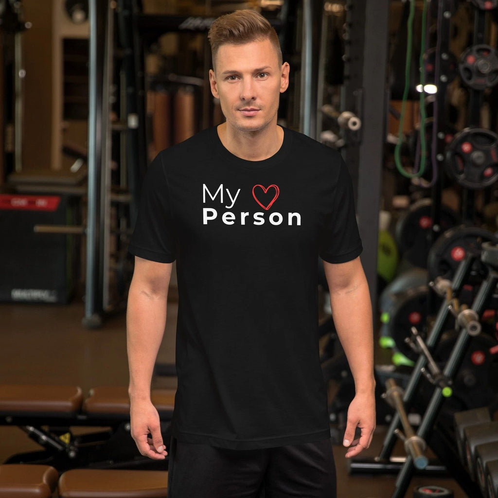 Minimal My Person T Shirt Valentines Gift Unisex Couple Shirt Simple Love Tee Unisex T-shirt, Sweatshirt, Hoodie, Long Sleeve Tee - T-Shirt, Sweatshirt, Hoodie