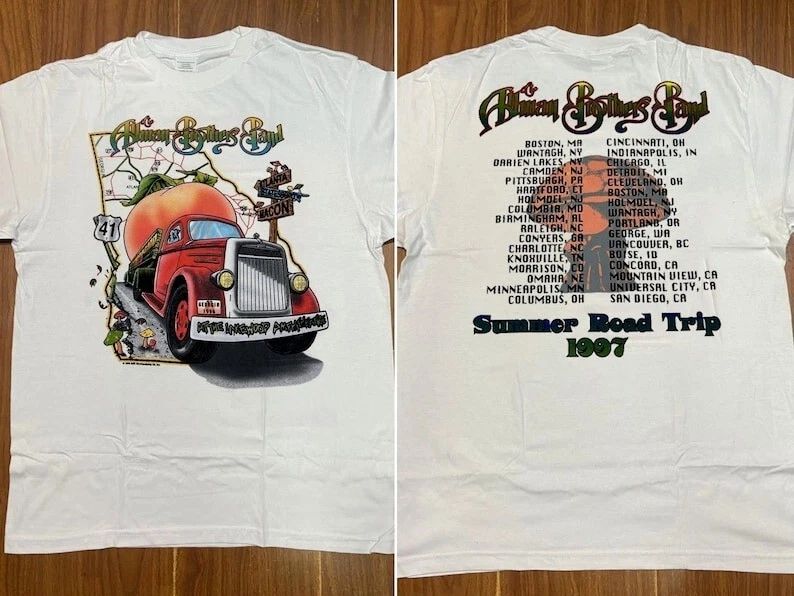 1997 The Allman Brothers Band Summer Road Trip Tour T-Shirt Unisex T-shirt, Sweatshirt, Hoodie, Long Sleeve Tee - T-Shirt, Sweatshirt, Hoodie
