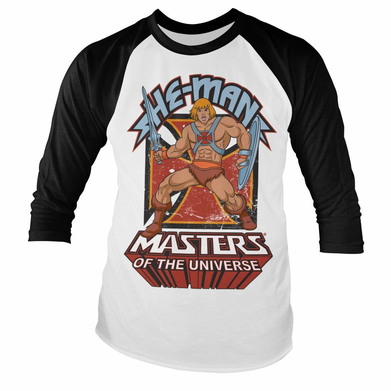 Masters of the Universe He-Man Vintage 80s Baseball Long Sleeve T-Shirt Langarm Unisex T-shirt, Sweatshirt, Hoodie, Long Sleeve Tee - T-Shirt, Sweatshirt, Hoodie