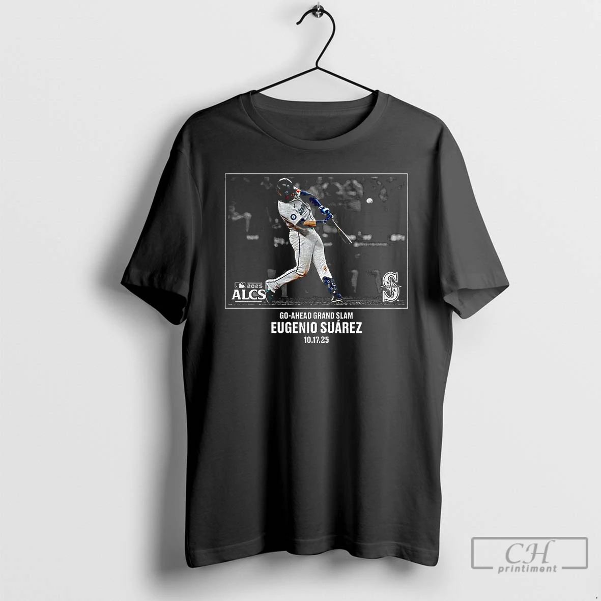 Classic Eugenio Suarez Seattle Mariners 2025 Mlb Postseason Moment Go Ahead Grand Slam T Shirts - T-Shirt, Sweatshirt, Hoodie