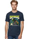 Space Mens Graphic Tee,100% Cotton,Casual Summer Wear Unisex T-shirt, Sweatshirt, Hoodie, Long Sleeve Tee - T-Shirt, Sweatshirt, Hoodie