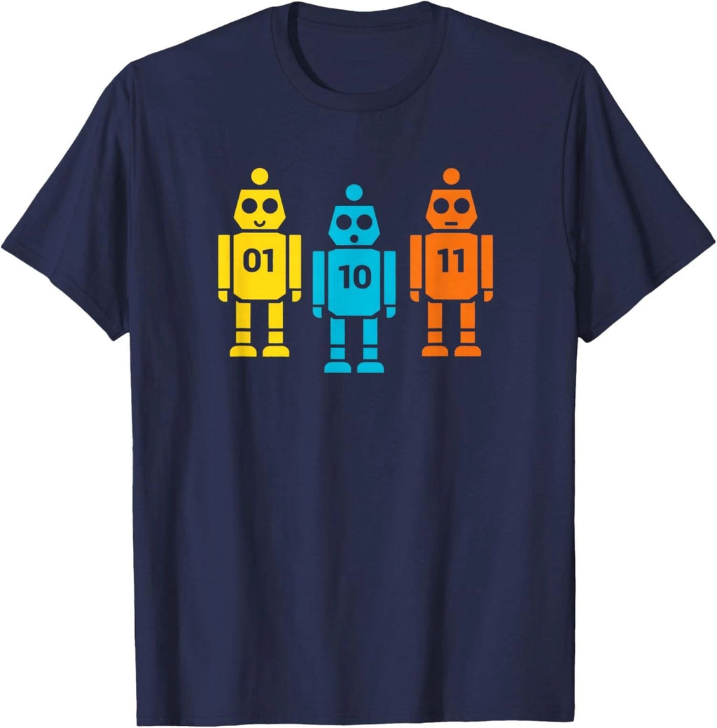 Funny Binary Code Robot 01 10 11 Tech Graphic Unisex T-Shirt Unisex T-shirt, Sweatshirt, Hoodie, Long Sleeve Tee - T-Shirt, Sweatshirt, Hoodie