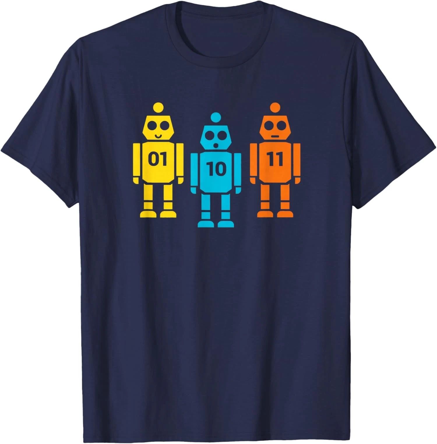 Funny Binary Code Robot 01 10 11 Tech Graphic Unisex T-Shirt Unisex T-shirt, Sweatshirt, Hoodie, Long Sleeve Tee - T-Shirt, Sweatshirt, Hoodie
