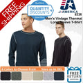 J. America Men Vintage Thermal Long Sleeve T-shirt Blend Up To 3XL 8238 Unisex T-shirt, Sweatshirt, Hoodie, Long Sleeve Tee - T-Shirt, Sweatshirt, Hoodie