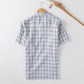 Mens Lightweight Plaid Short Sleeve Button Shirt Casual Unisex T-shirt, Sweatshirt, Hoodie, Long Sleeve Tee - T-Shirt, Sweatshirt, Hoodie