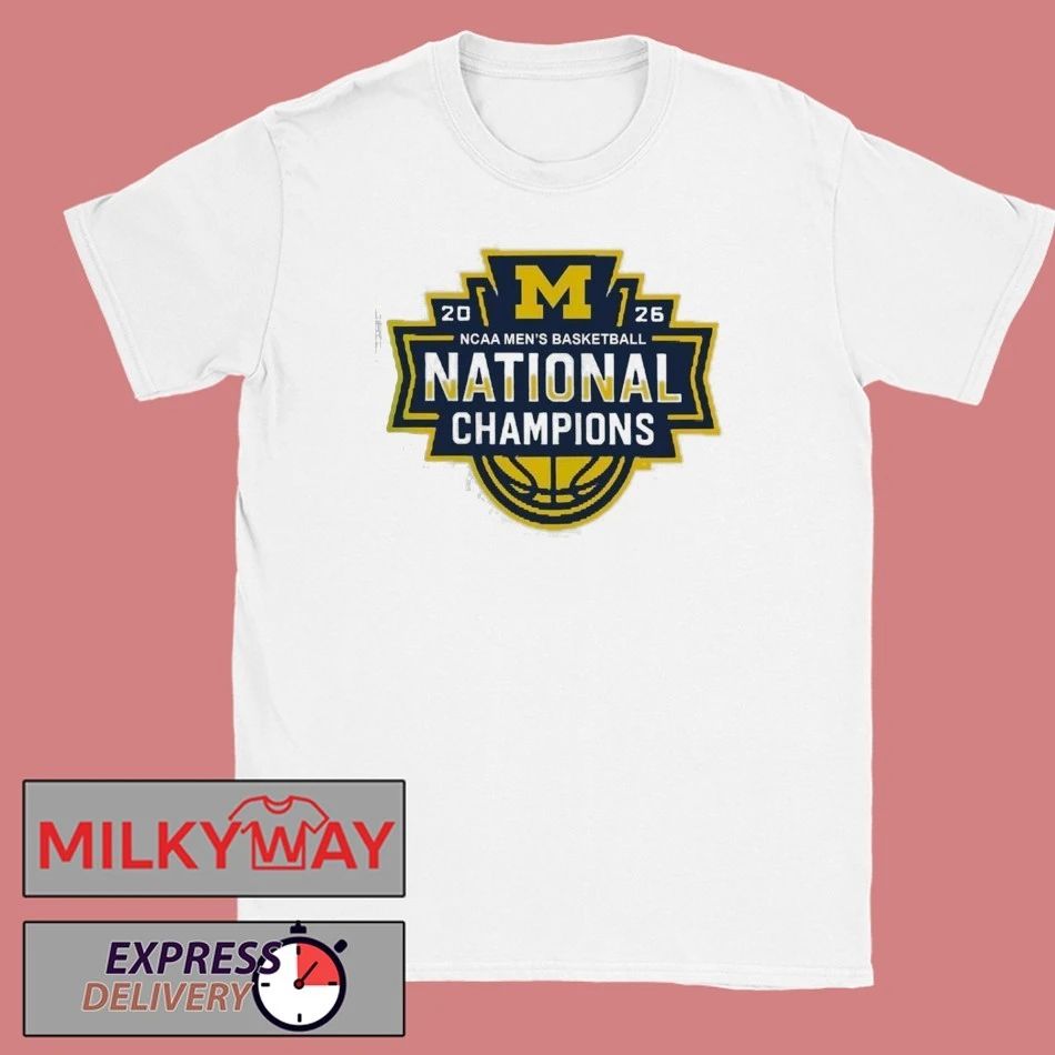 Michigan Wolverines Mens Basketball 2026 NCAA National Champions Logo T-Shirt Unisex T-shirt, Sweatshirt, Hoodie, Long Sleeve Tee - T-Shirt, Sweatshirt, Hoodie