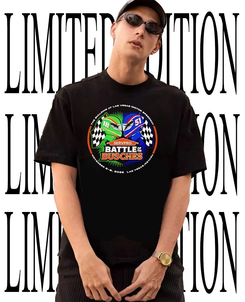 NASCAR Kyle Busch Kurt Busch 18 51 Battle of the Busches Las Vegas shirt Unisex T-shirt, Sweatshirt, Hoodie, Long Sleeve Tee - T-Shirt, Sweatshirt, Hoodie