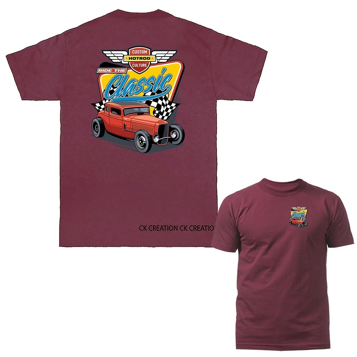 Custom Culture Hot Rod Garage Classic Vintage Car Automobile Graphic T-shirt Unisex T-shirt, Sweatshirt, Hoodie, Long Sleeve Tee - T-Shirt, Sweatshirt, Hoodie