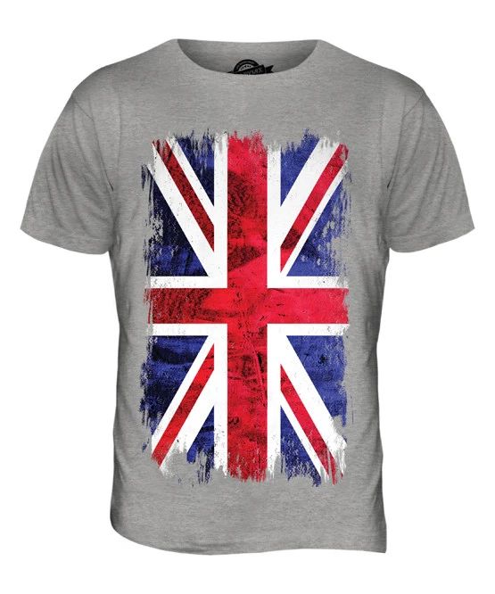 UNION JACK GRUNGE FLAG MENS T-SHIRT TEE TOP UK GB GREAT BRITAIN UNITED KINGDOM Unisex T-shirt, Sweatshirt, Hoodie, Long Sleeve Tee - T-Shirt, Sweatshirt, Hoodie