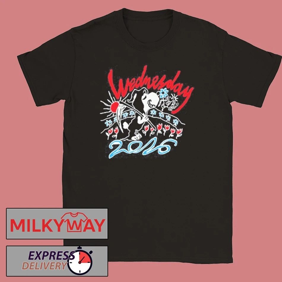 Wednesday Band Tour 2026 T Shirt Unisex T-shirt, Sweatshirt, Hoodie, Long Sleeve Tee - T-Shirt, Sweatshirt, Hoodie