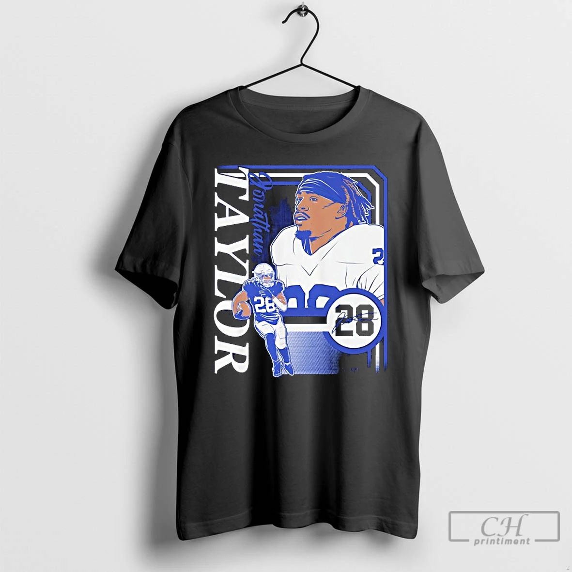 Classic Jonathan Taylor 28 Indianapolis Colts Collage Frame Signature T Shirts Unisex T-shirt, Sweatshirt, Hoodie, Long Sleeve Tee - T-Shirt, Sweatshirt, Hoodie