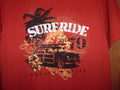 Surf Ride Cancun Mexico orange graphic Woody Wagon n Surfboard S t shirt Unisex T-shirt, Sweatshirt, Hoodie, Long Sleeve Tee - T-Shirt, Sweatshirt, Hoodie