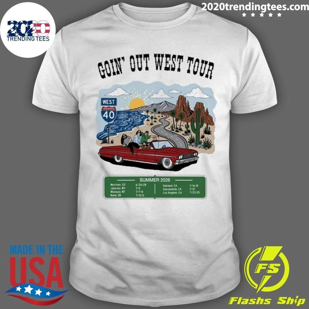 Widespread Panic Summer Goin Out West Tour 2026 Shirt Unisex T-shirt, Sweatshirt, Hoodie, Long Sleeve Tee - T-Shirt, Sweatshirt, Hoodie