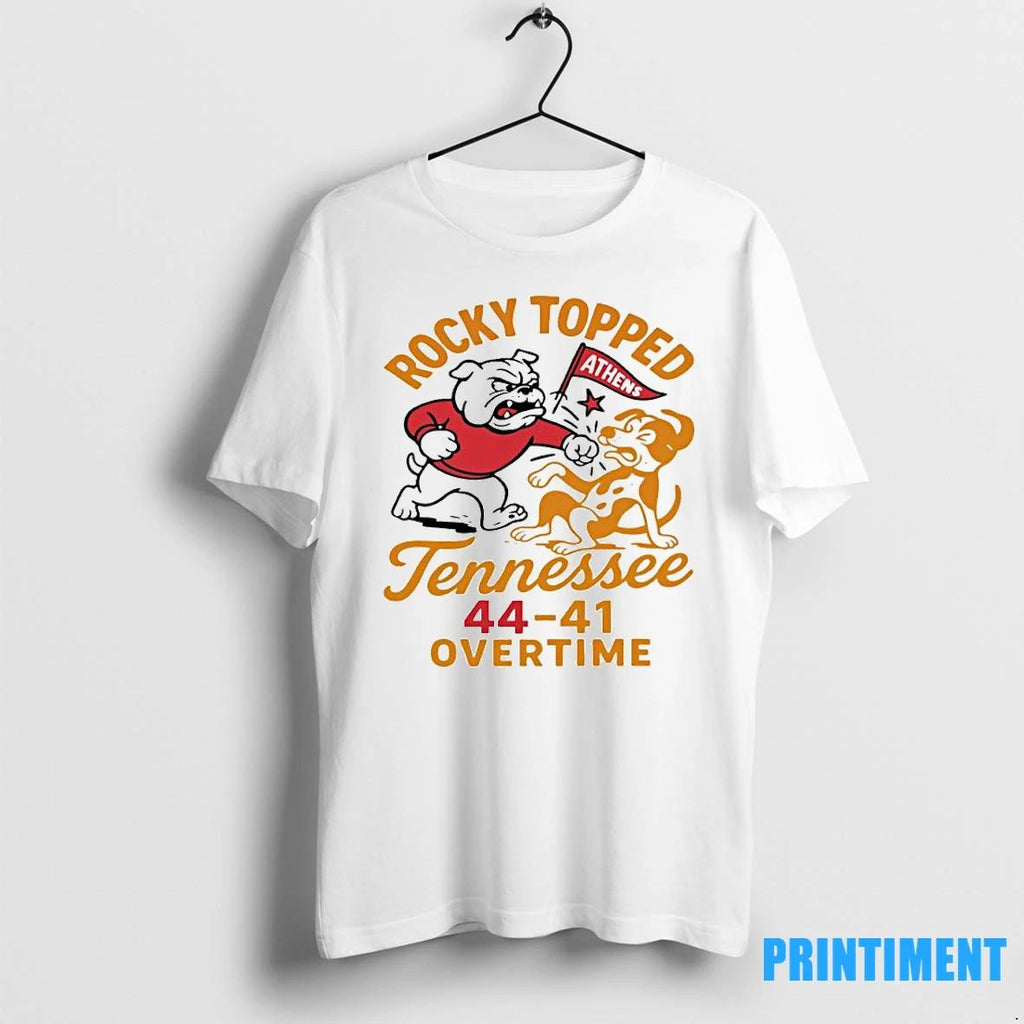 Georgia Bulldogs Rocky Top Tennessee 44 41 Overtime Tshirts Sweater Unisex T-shirt, Sweatshirt, Hoodie, Long Sleeve Tee - T-Shirt, Sweatshirt, Hoodie