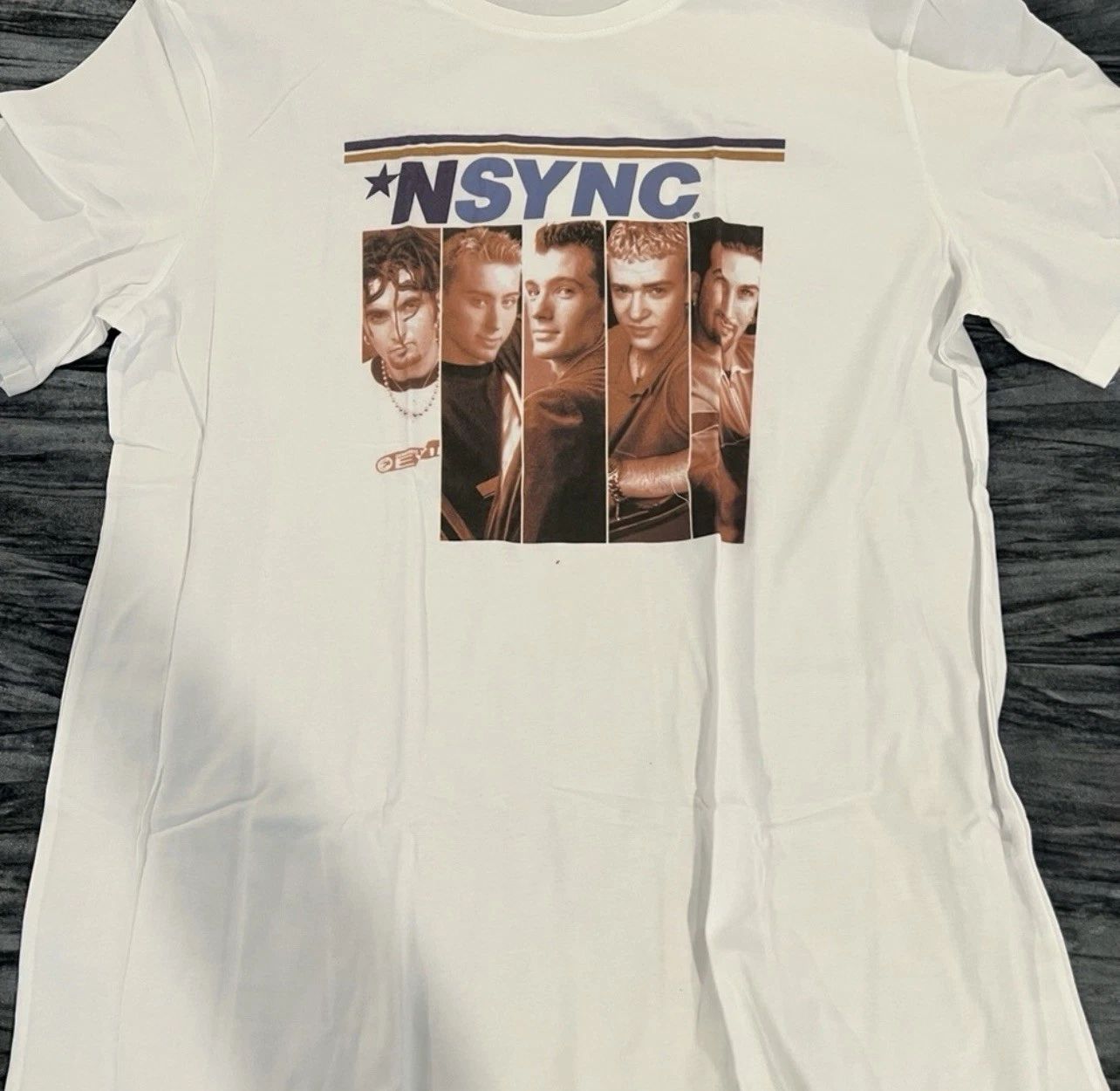White Graphic *NSYNC T-Shirt Size M Unisex T-shirt, Sweatshirt, Hoodie, Long Sleeve Tee - T-Shirt, Sweatshirt, Hoodie