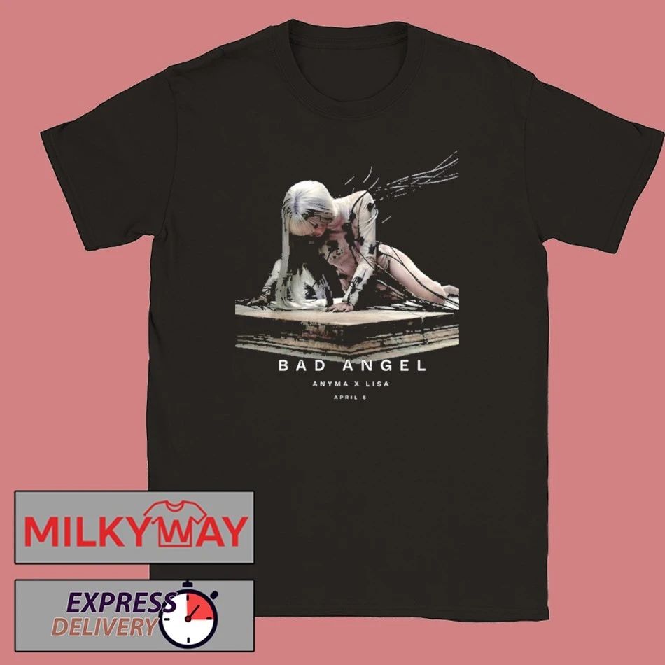 Lisa BLACKPINK x Anyma New Single Bad Angel Released On April 8 2026 Shirt Unisex T-shirt, Sweatshirt, Hoodie, Long Sleeve Tee - T-Shirt, Sweatshirt, Hoodie