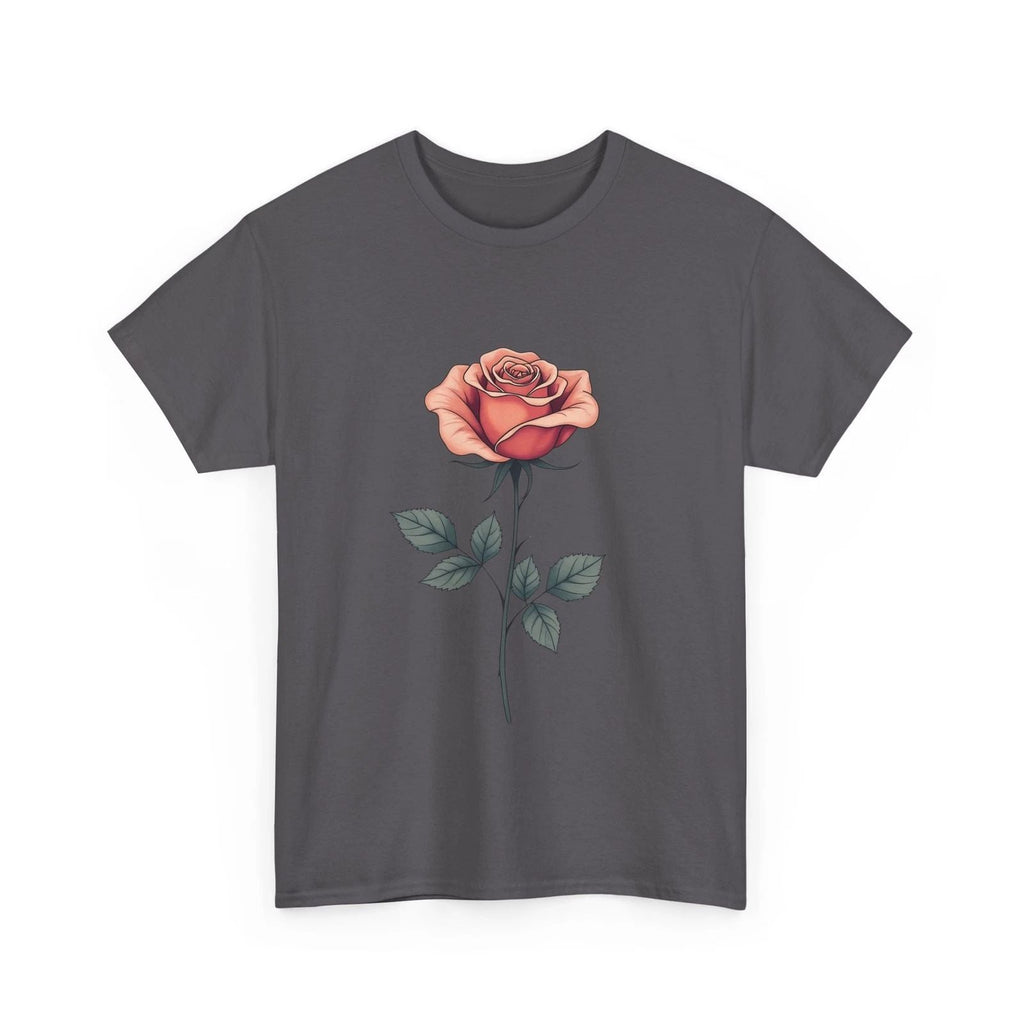 Elegant Rose T-Shirt - Minimalist Floral Graphic Tee for Nature Lovers Unisex T-shirt, Sweatshirt, Hoodie, Long Sleeve Tee - T-Shirt, Sweatshirt, Hoodie