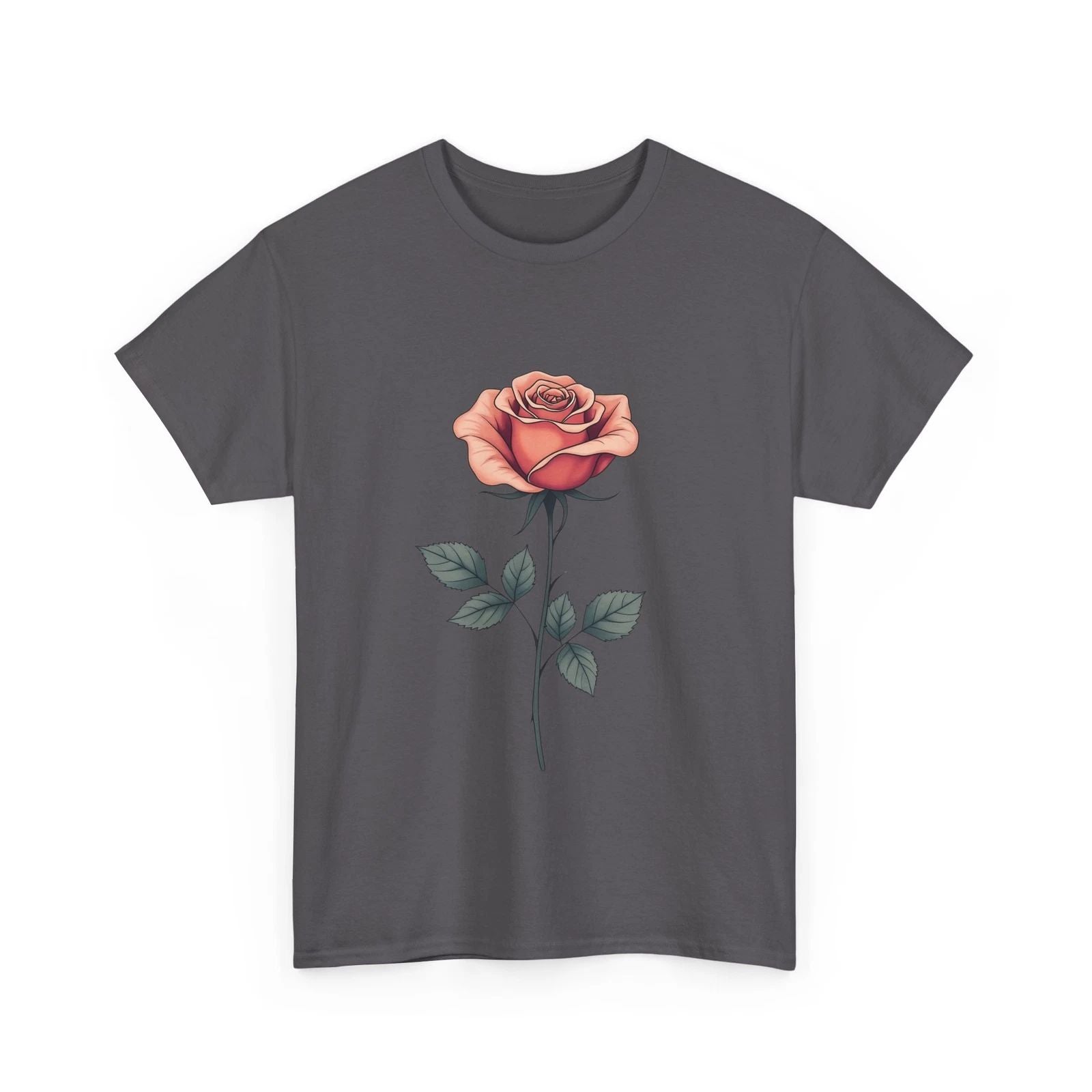Elegant Rose T-Shirt - Minimalist Floral Graphic Tee for Nature Lovers Unisex T-shirt, Sweatshirt, Hoodie, Long Sleeve Tee - T-Shirt, Sweatshirt, Hoodie