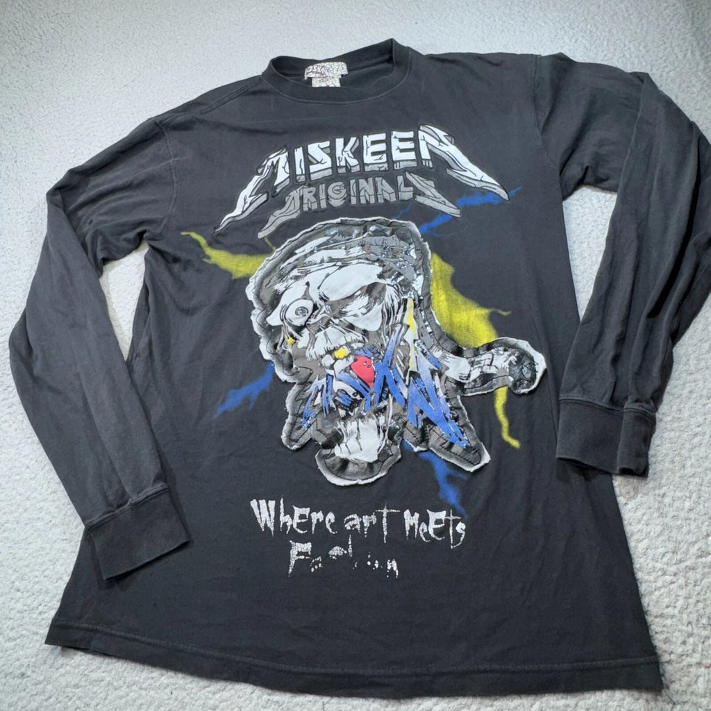 Miskeen Shirt Men Extra Large Black Original Skull Punk Art Fashion Street Edge Unisex T-shirt, Sweatshirt, Hoodie, Long Sleeve Tee - T-Shirt, Sweatshirt, Hoodie