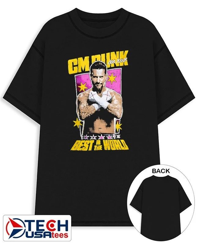 CM Punk best in the World graphic shirt Unisex T-shirt, Sweatshirt, Hoodie, Long Sleeve Tee - T-Shirt, Sweatshirt, Hoodie