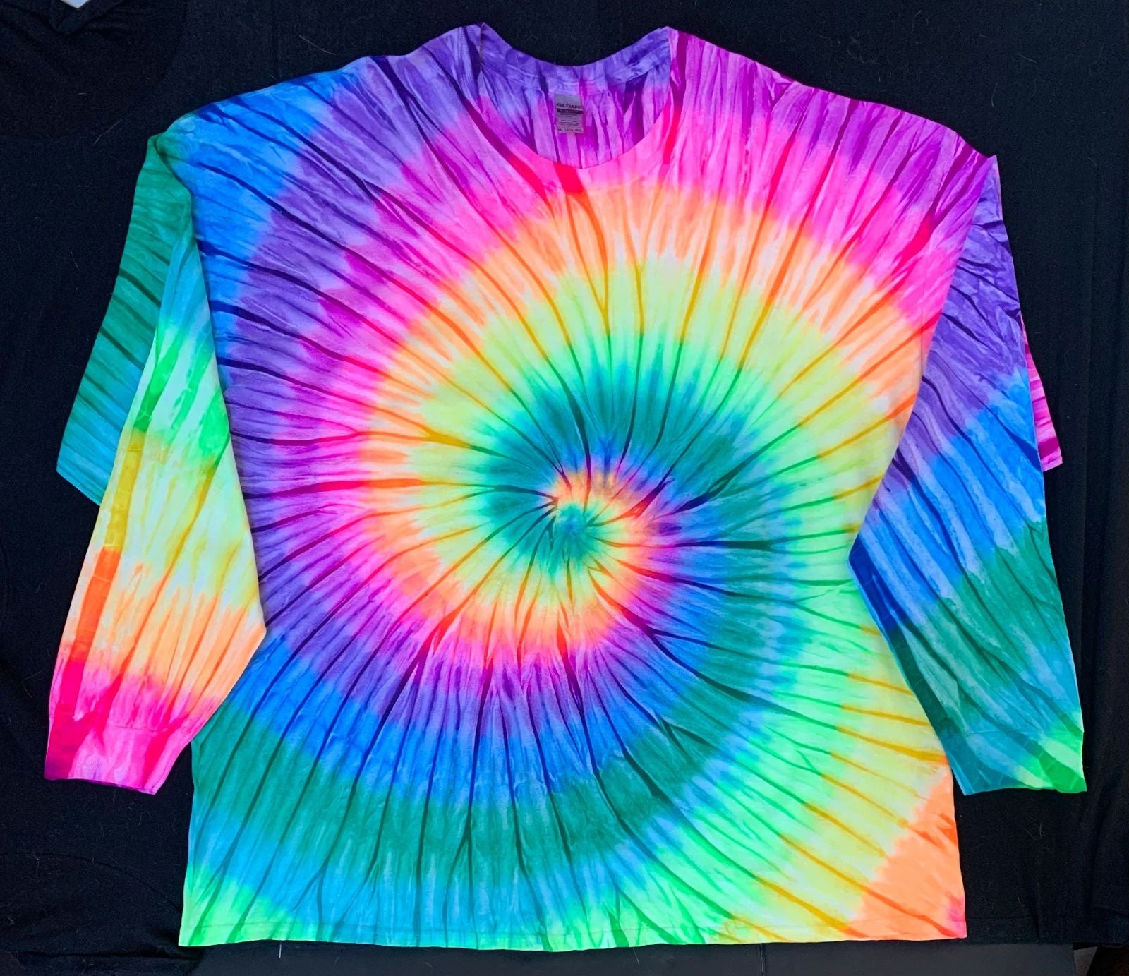 *New* 2XL - Sm Handmade Tie Dye, Classic Rainbow, Crew or V-Neck Unisex T-shirt, Sweatshirt, Hoodie, Long Sleeve Tee - T-Shirt, Sweatshirt, Hoodie