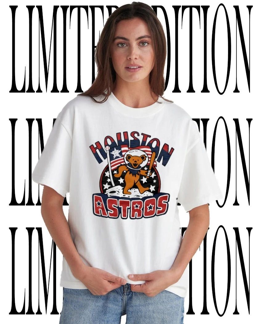 Houston Astros Grateful Bear Dancing Astronaut Baseball shirt Unisex T-shirt, Sweatshirt, Hoodie, Long Sleeve Tee - T-Shirt, Sweatshirt, Hoodie