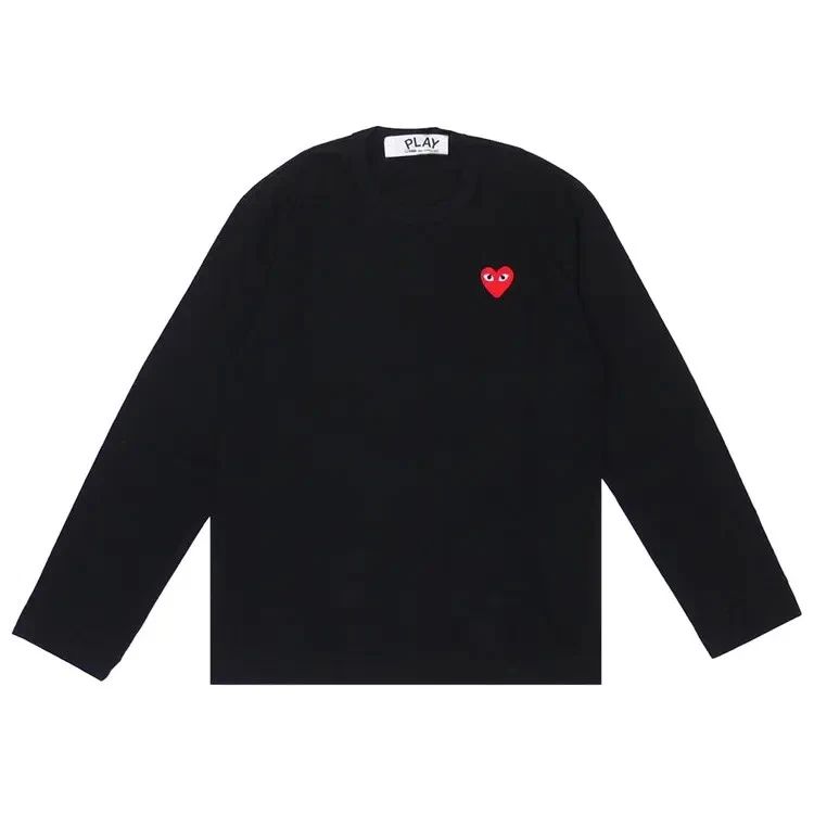 COMME des GARCONS PLAY CDG Unisex Long Sleeve T-Shirt AX-T118-051 Black Unisex T-shirt, Sweatshirt, Hoodie, Long Sleeve Tee - T-Shirt, Sweatshirt, Hoodie