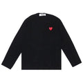 COMME des GARCONS PLAY CDG Unisex Long Sleeve T-Shirt AX-T118-051 Black Unisex T-shirt, Sweatshirt, Hoodie, Long Sleeve Tee - T-Shirt, Sweatshirt, Hoodie