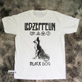 Led Zeppelin Black Dog Album, Heavy Cotton White Unisex T-shirt Size S-5XL Unisex T-shirt, Sweatshirt, Hoodie, Long Sleeve Tee - T-Shirt, Sweatshirt, Hoodie