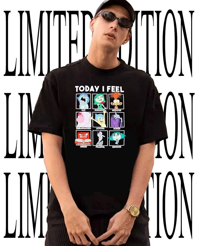 Today I feel Inside Out emotions shirt Unisex T-shirt, Sweatshirt, Hoodie, Long Sleeve Tee - T-Shirt, Sweatshirt, Hoodie