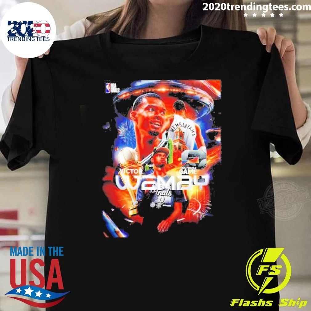 Victor Wemby 2026 NBA Finals Game Poster Shirt Unisex T-shirt, Sweatshirt, Hoodie, Long Sleeve Tee - T-Shirt, Sweatshirt, Hoodie