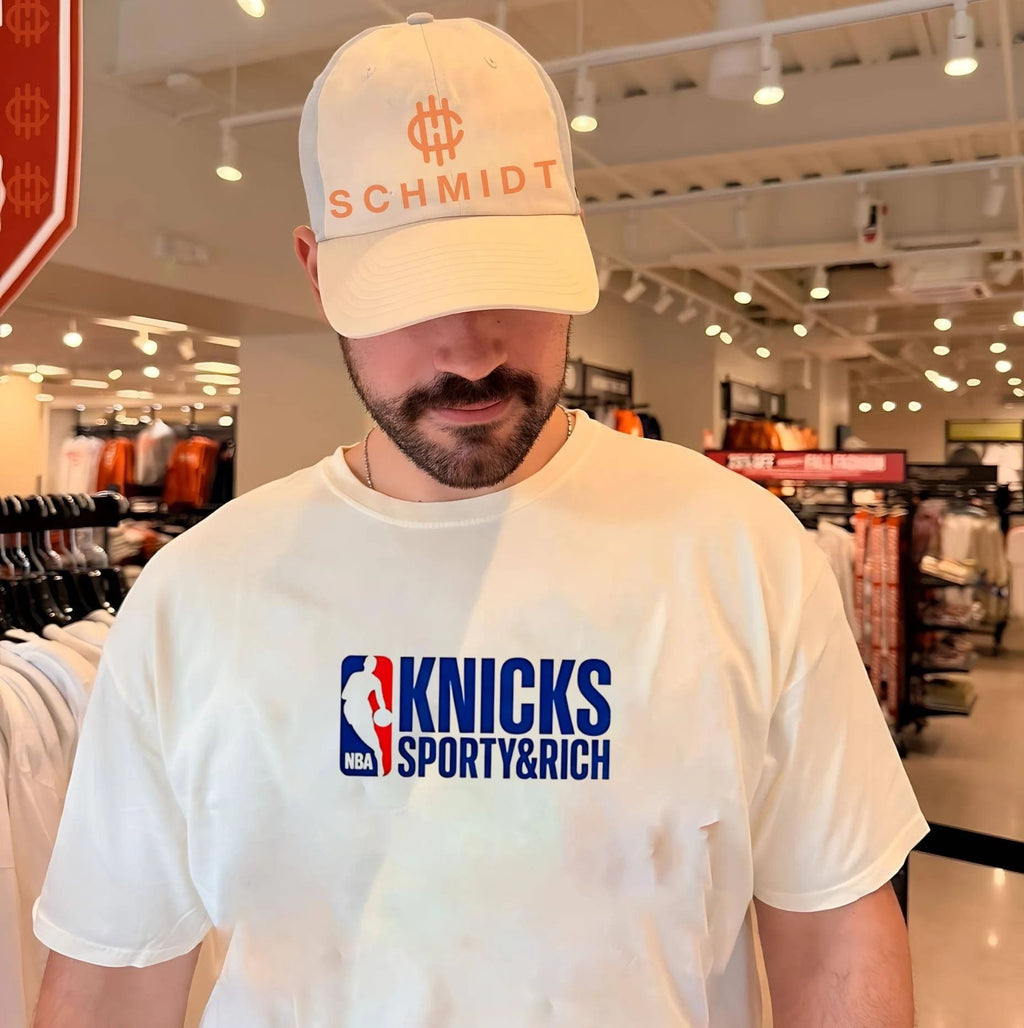 Knicks x Sporty And Rich NBA logo shirt Unisex T-shirt, Sweatshirt, Hoodie, Long Sleeve Tee - T-Shirt, Sweatshirt, Hoodie