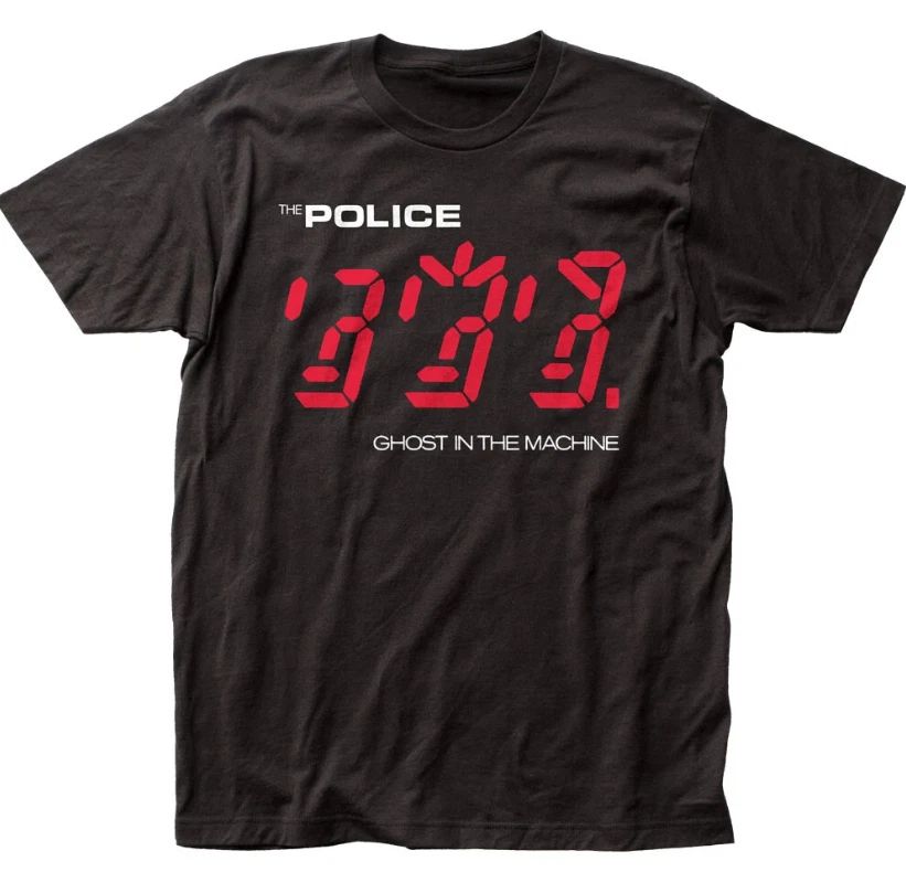 The Police Ghost In The Machine Mens T Shirt Rock And Roll Music Band Tee Black Unisex T-shirt, Sweatshirt, Hoodie, Long Sleeve Tee - T-Shirt, Sweatshirt, Hoodie