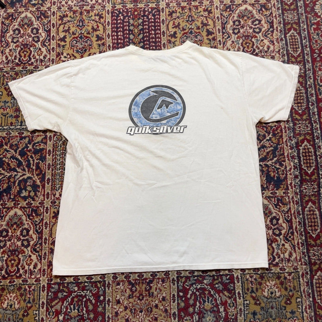 VTG 90s 00s Quiksilver Logo Graphic T Shirt White XL Surf Skate Beach Wear RARE Unisex T-shirt, Sweatshirt, Hoodie, Long Sleeve Tee - T-Shirt, Sweatshirt, Hoodie