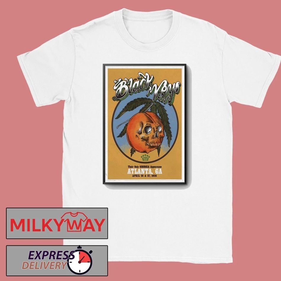 The Black Keys Atlanta GA Event On Apr 26-27 2026 Poster shirt Unisex T-shirt, Sweatshirt, Hoodie, Long Sleeve Tee - T-Shirt, Sweatshirt, Hoodie